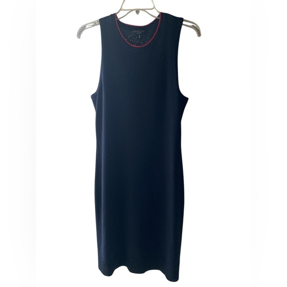 rag & bone Sleeveless X-tra Fine Merino Wool Dress Floral Cutout Detail Medium - Picture 10 of 11